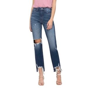 Great condition, no flaws Flying monkey high rise dark wash jeans. Size 25